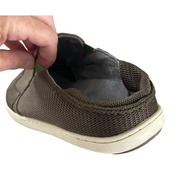 Olukai Nohea Mesh Slip On Grey/Lime Mesh Mens Casual 10188-13AP Men's US 9 EU 42 - Picture 7 of 9